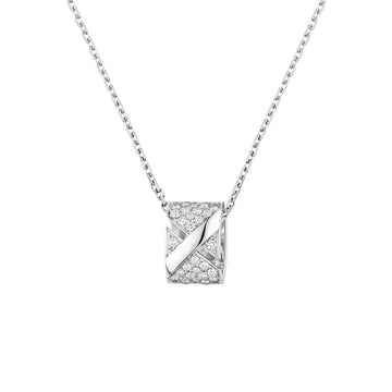 [Limara]LIENS EVIDENCE DIAMOND PAVED NECKLACE