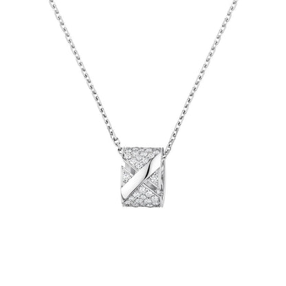 [Limara]LIENS EVIDENCE DIAMOND PAVED NECKLACE