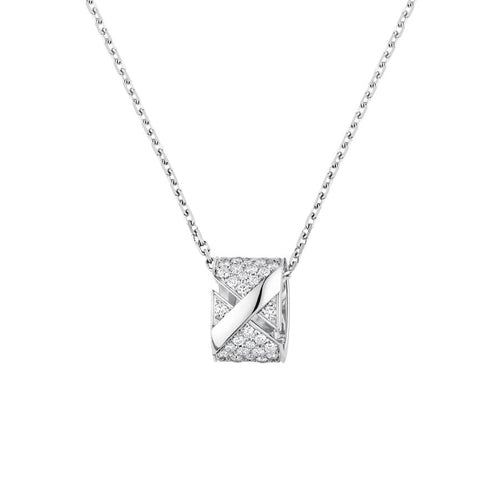 [Limara]LIENS EVIDENCE DIAMOND PAVED NECKLACE