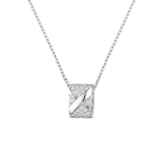 [Limara]LIENS EVIDENCE DIAMOND PAVED NECKLACE