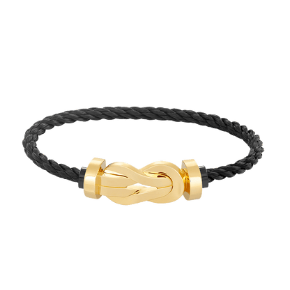 [Limara]LARGE 8-FIGURE BUCKLE BRACELET - GOLD