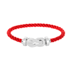 [Limara]LARGE 8-FIGURE BUCKLE BRACELET - WHITE GOLD