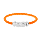 [Limara]LARGE 8-FIGURE BUCKLE BRACELET - WHITE GOLD