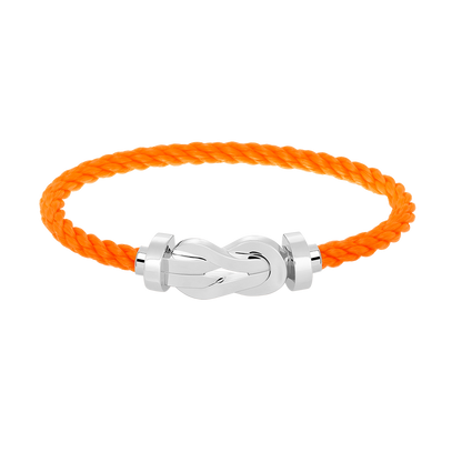 [Limara]LARGE 8-FIGURE BUCKLE BRACELET - WHITE GOLD