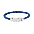 [Limara]LARGE 8-FIGURE BUCKLE BRACELET - WHITE GOLD