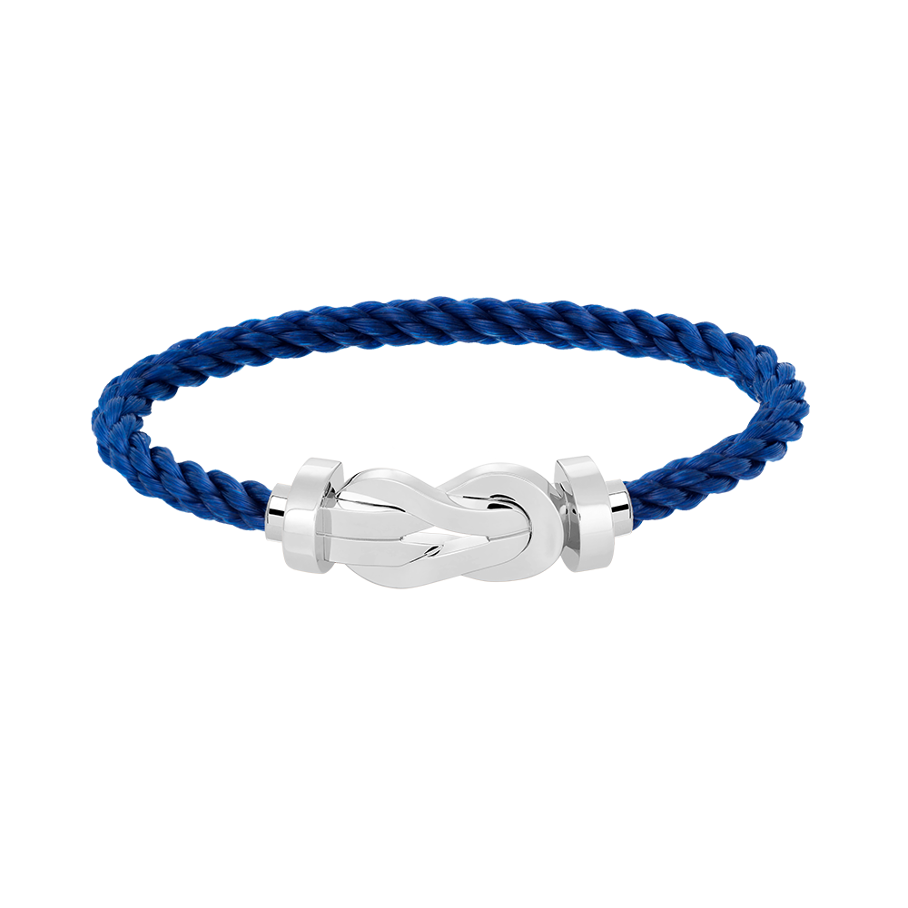 [Limara]LARGE 8-FIGURE BUCKLE BRACELET - WHITE GOLD