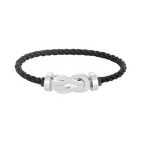 [Limara]LARGE 8-FIGURE BUCKLE BRACELET - WHITE GOLD