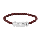 [Limara]LARGE 8-FIGURE BUCKLE BRACELET - WHITE GOLD
