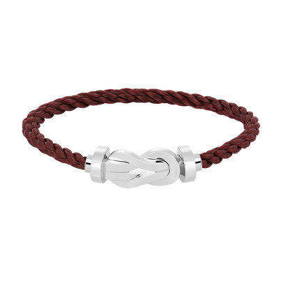 [Limara]LARGE 8-FIGURE BUCKLE BRACELET - WHITE GOLD