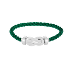 [Limara]LARGE 8-FIGURE BUCKLE BRACELET - WHITE GOLD