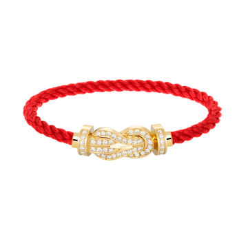 [Limara] CHANCE LARGE 8 FIGURE BUCKLE FULLDIAMOND BRACELET GOLD
