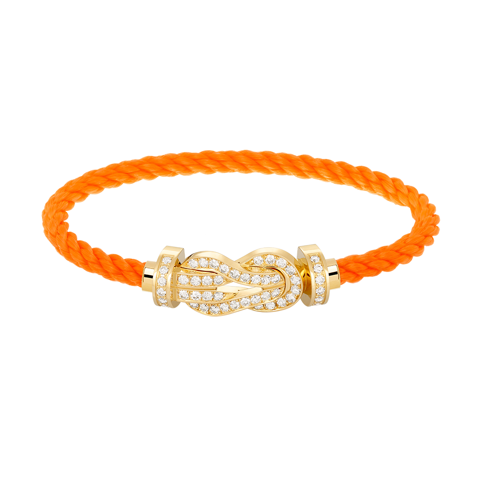 [Limara]LARGE 8-FIGURE BUCKLE FULL DIAMOND BRACELET - GOLD