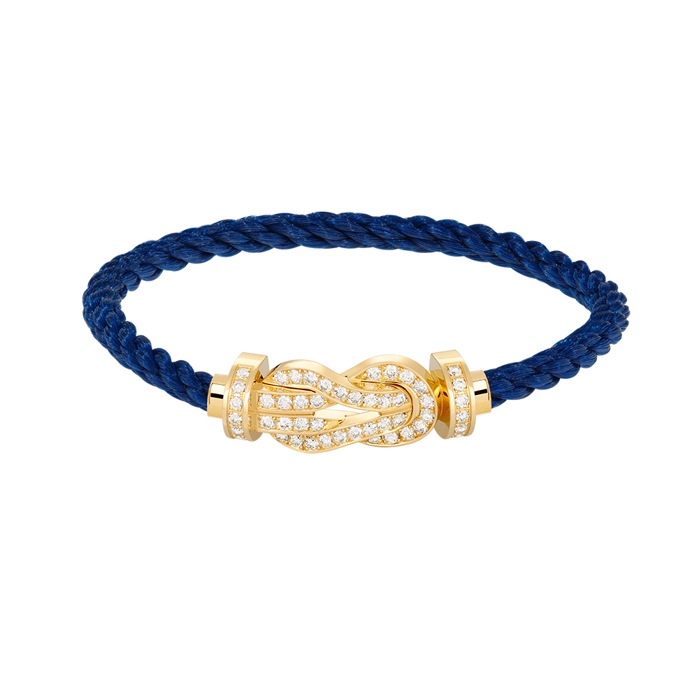 [Limara]LARGE 8-FIGURE BUCKLE FULL DIAMOND BRACELET - GOLD