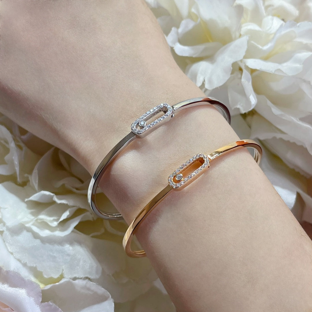 [Limara]MOVE UNO PAVÉ FLEX BANGLE (MEDIUM)