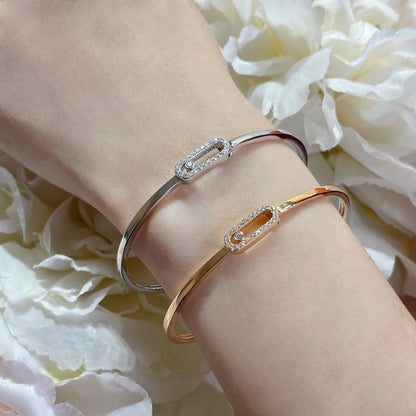 [Limara]MOVE UNO PAVÉ FLEX BANGLE (MEDIUM)