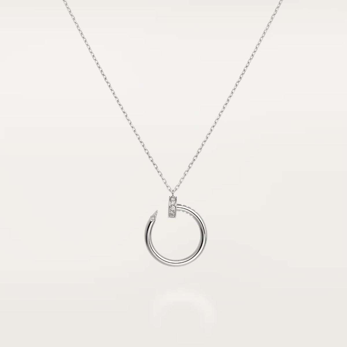 [Limara] JUSTE NECKLACE HALF DIAMOND