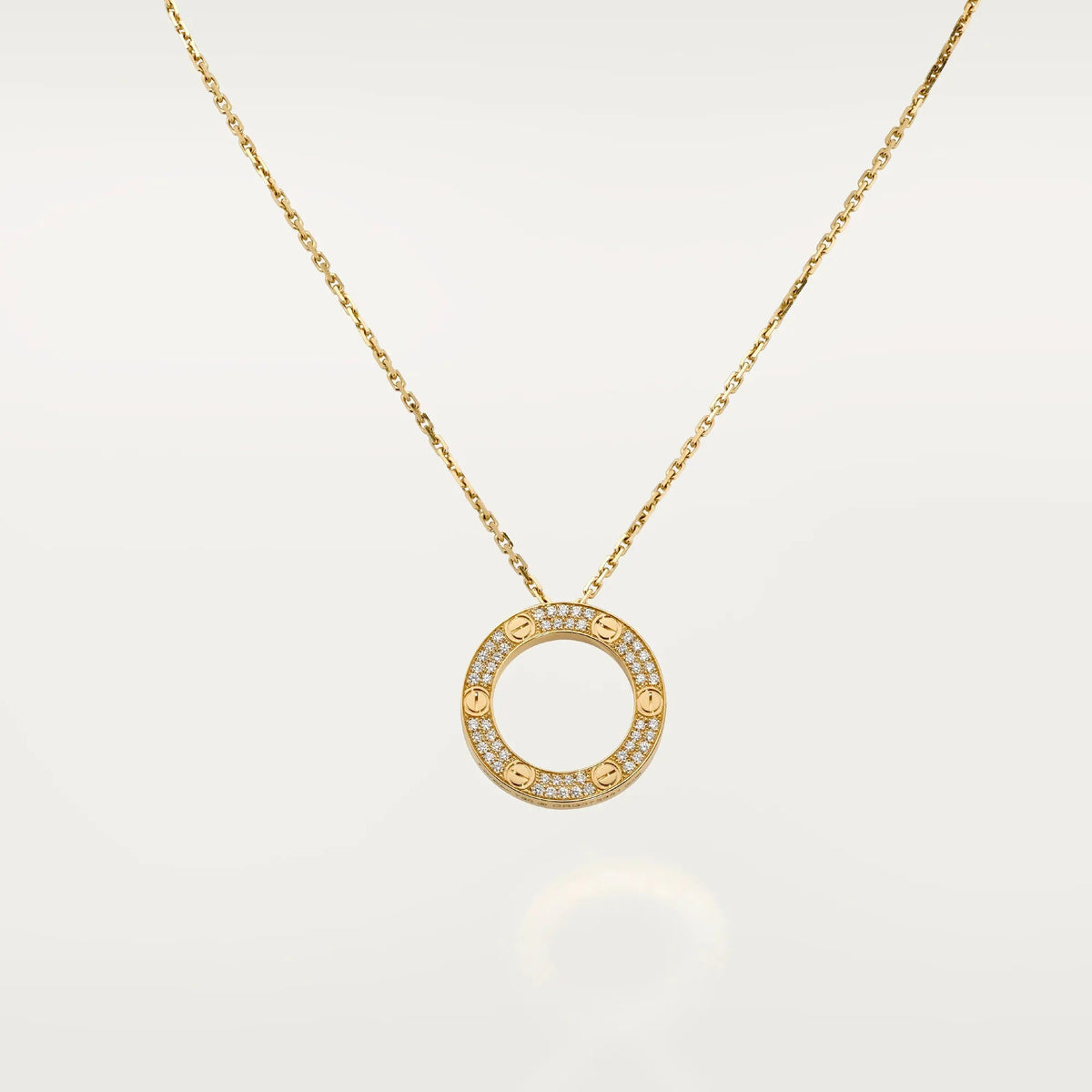 [Limara] LOVE NECKLACE 16MM  FULL DIAMOND