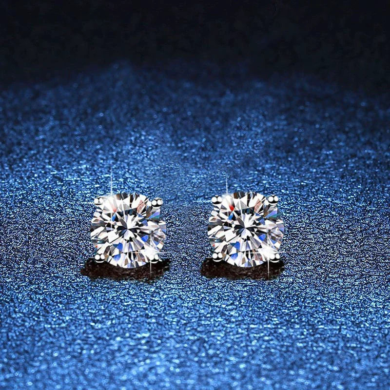 [Limara]FOUR-PRONG MOISSANITE EARRINGS