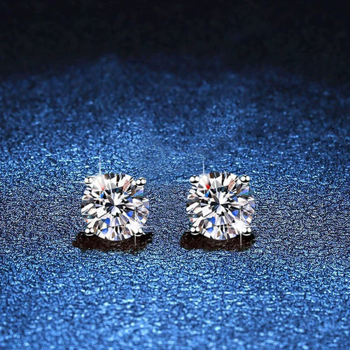 [Limara]FOUR-PRONG MOISSANITE EARRINGS