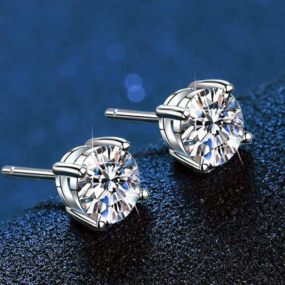 [Limara]FOUR-PRONG MOISSANITE EARRINGS