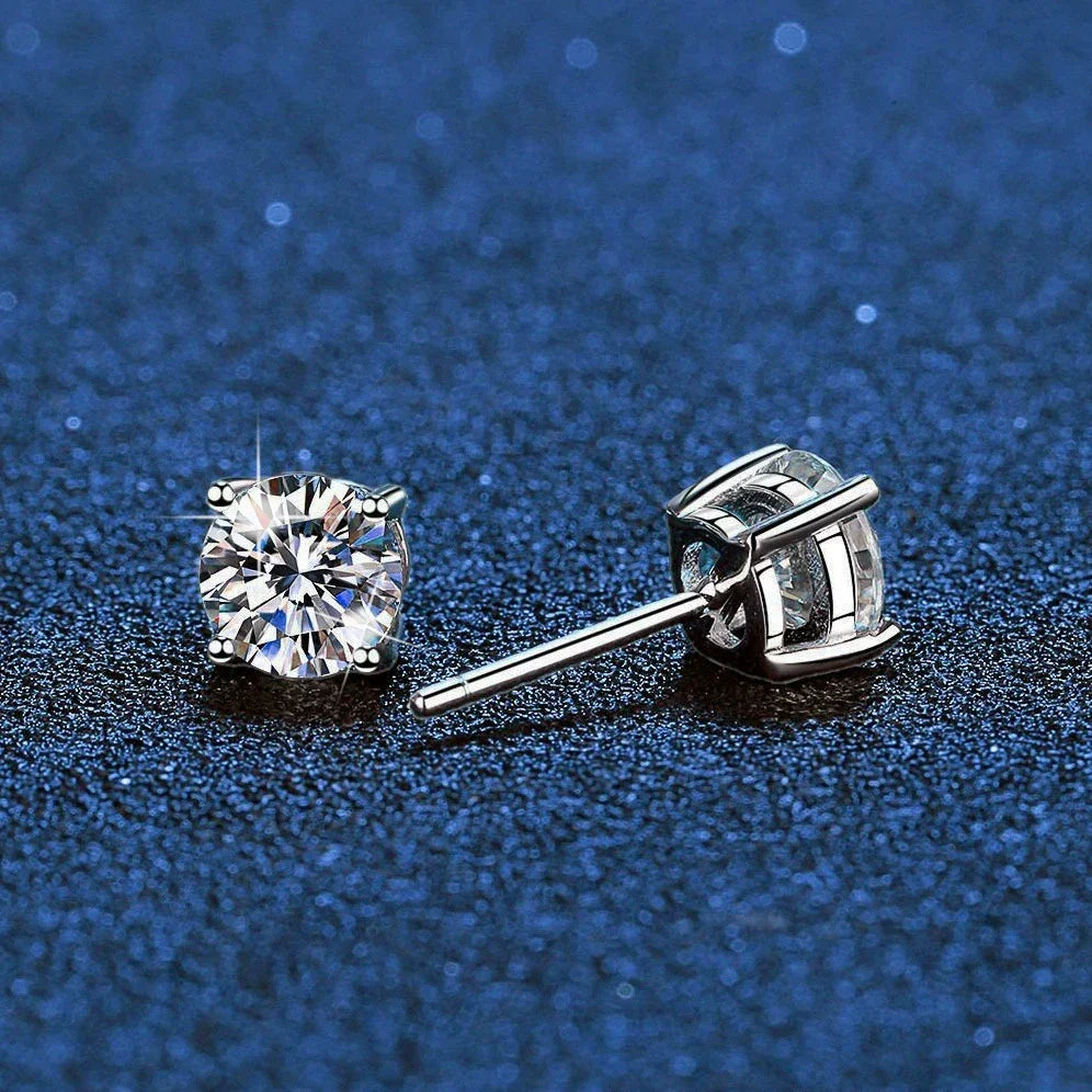 [Limara]FOUR-PRONG MOISSANITE EARRINGS