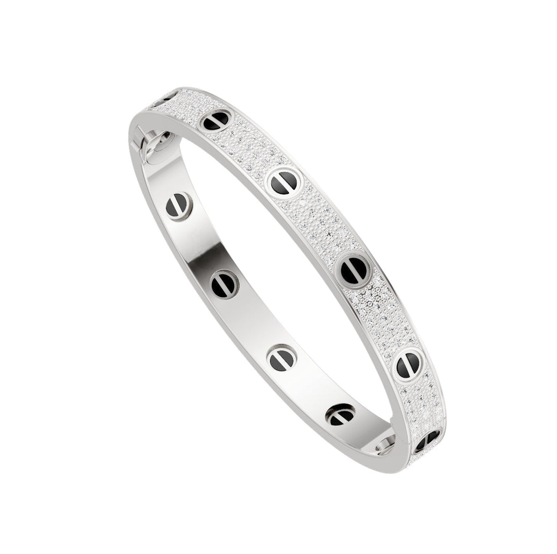 [Limara] LOVE BRACELET 6.1MM DIAMOND-PAVED CERAMIC