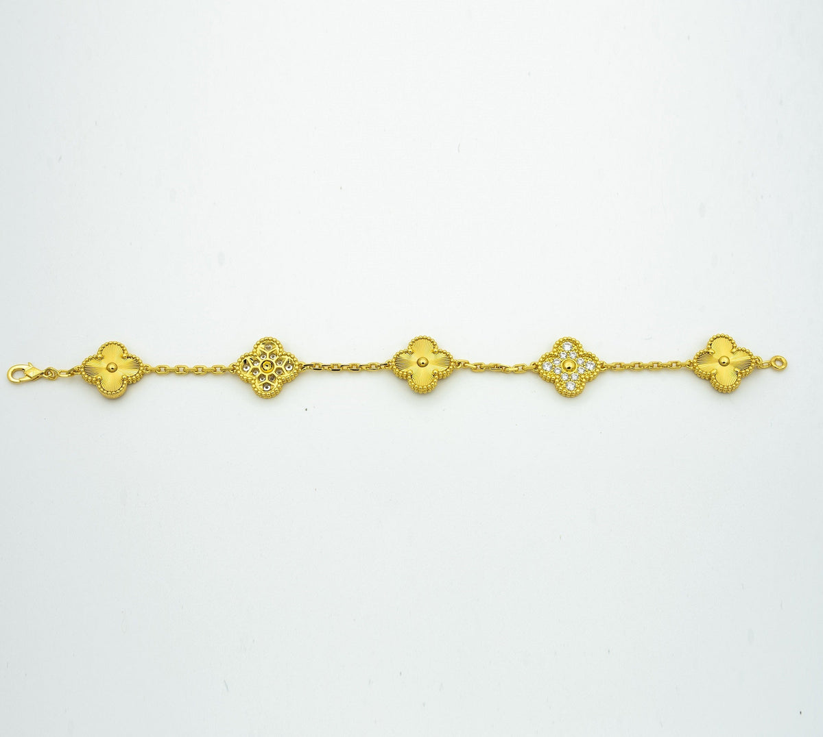 [Limara]  CLOVER 5 MOTIF LASER BRACELET COLLECTION
