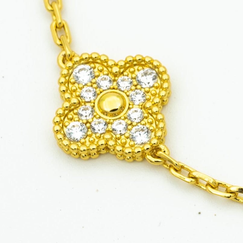 [Limara]  CLOVER 5 MOTIF LASER BRACELET COLLECTION
