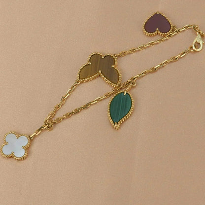 [Limara]LUCKY NATURE MULTI-CHARM BRACELET