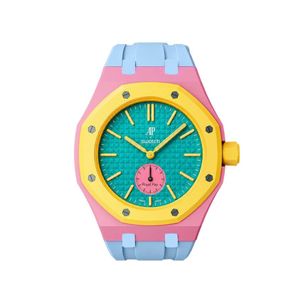 [Limara]Royal Oak Pop Exclusive Bioceramic Case & Silicone Strap Mix Color