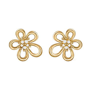 [Limara]  FLOWERLACE EARRING 5 DIAMONDS