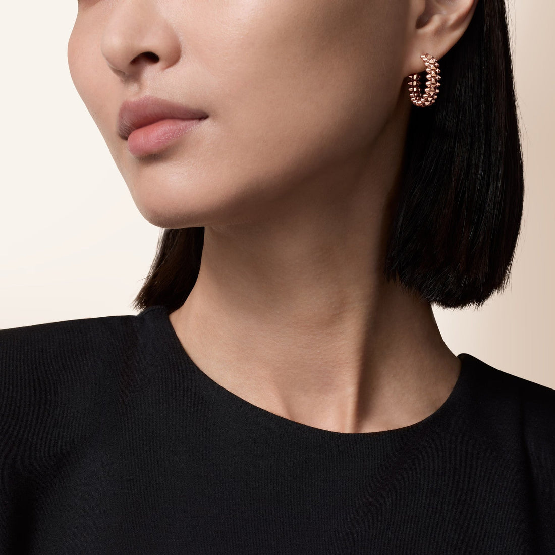 [Limara] CLASH SMALL HOOP EARRINGS