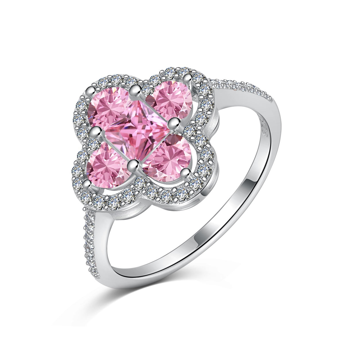[Limara]Luxurious Eternity Flower Shape Banquet Ring