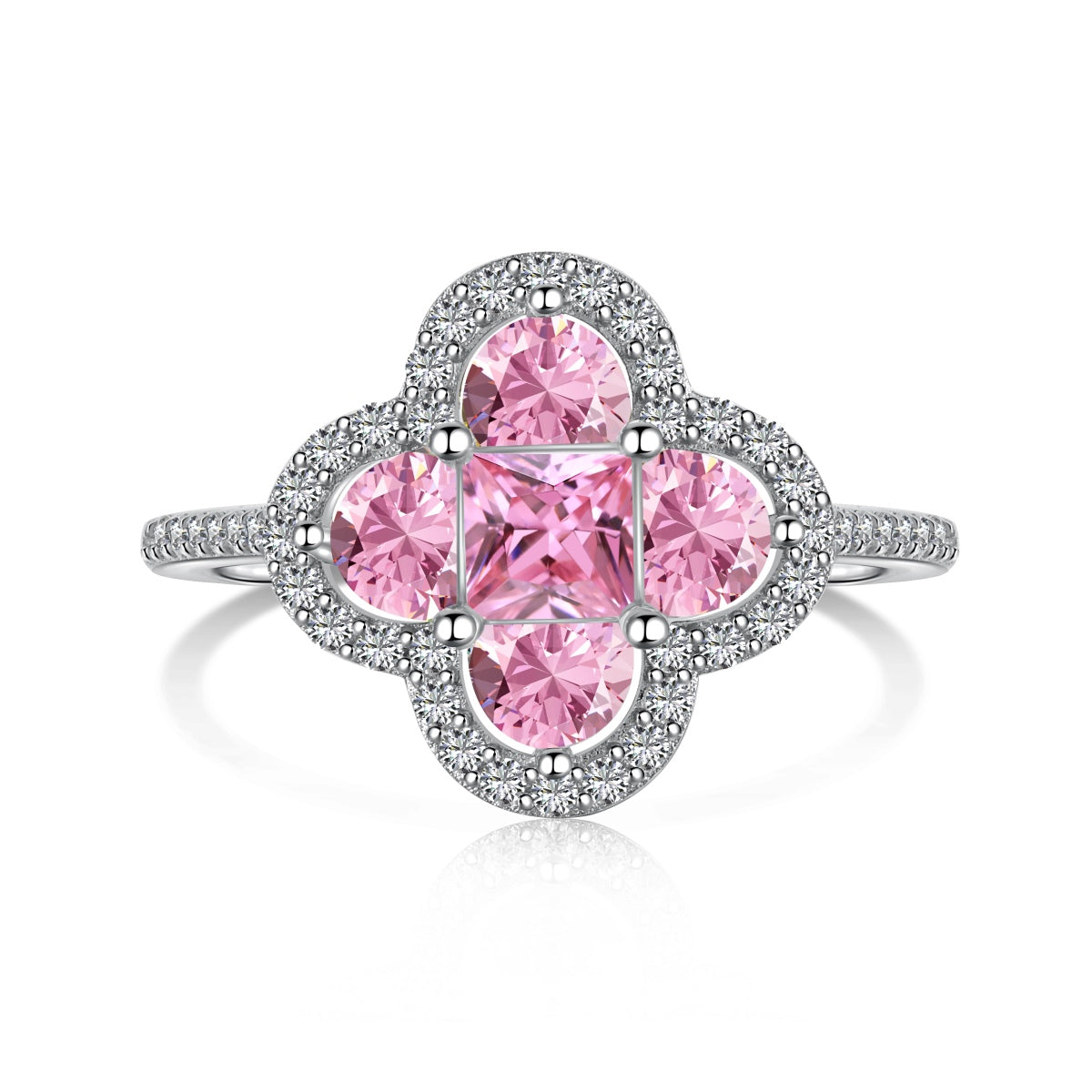 [Limara]Luxurious Eternity Flower Shape Banquet Ring