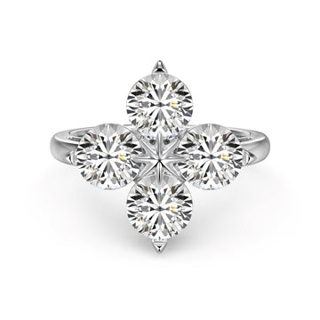 [Limara]Four-Leaf Clover Eight-Pointed Star Ring