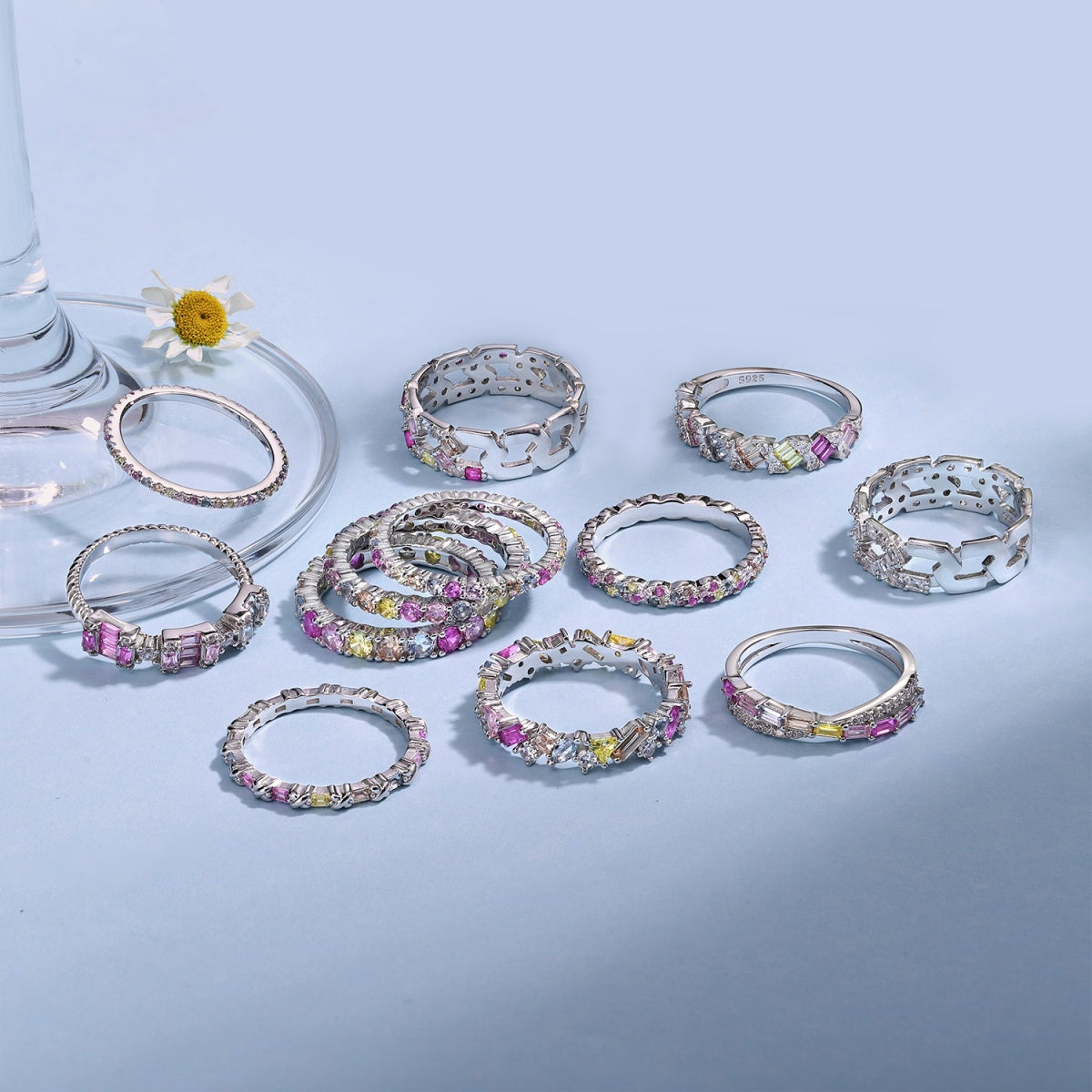 [Limara]Radiant Sparkling Round Cut Daily Ring