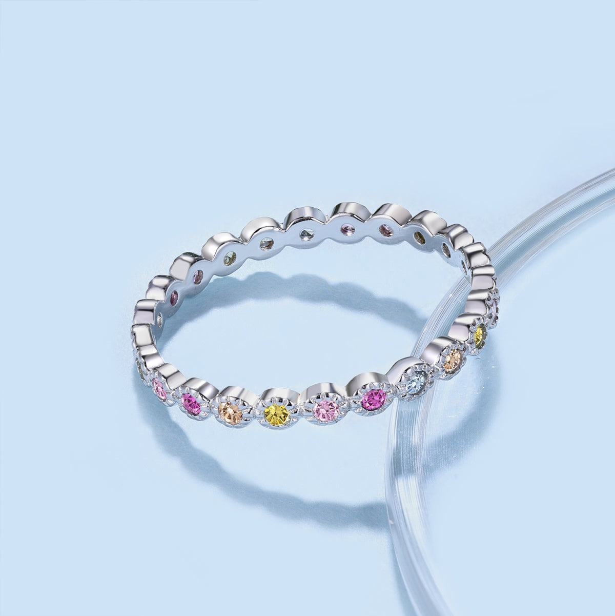 [Limara]Radiant Sparkling Round Cut Daily Ring