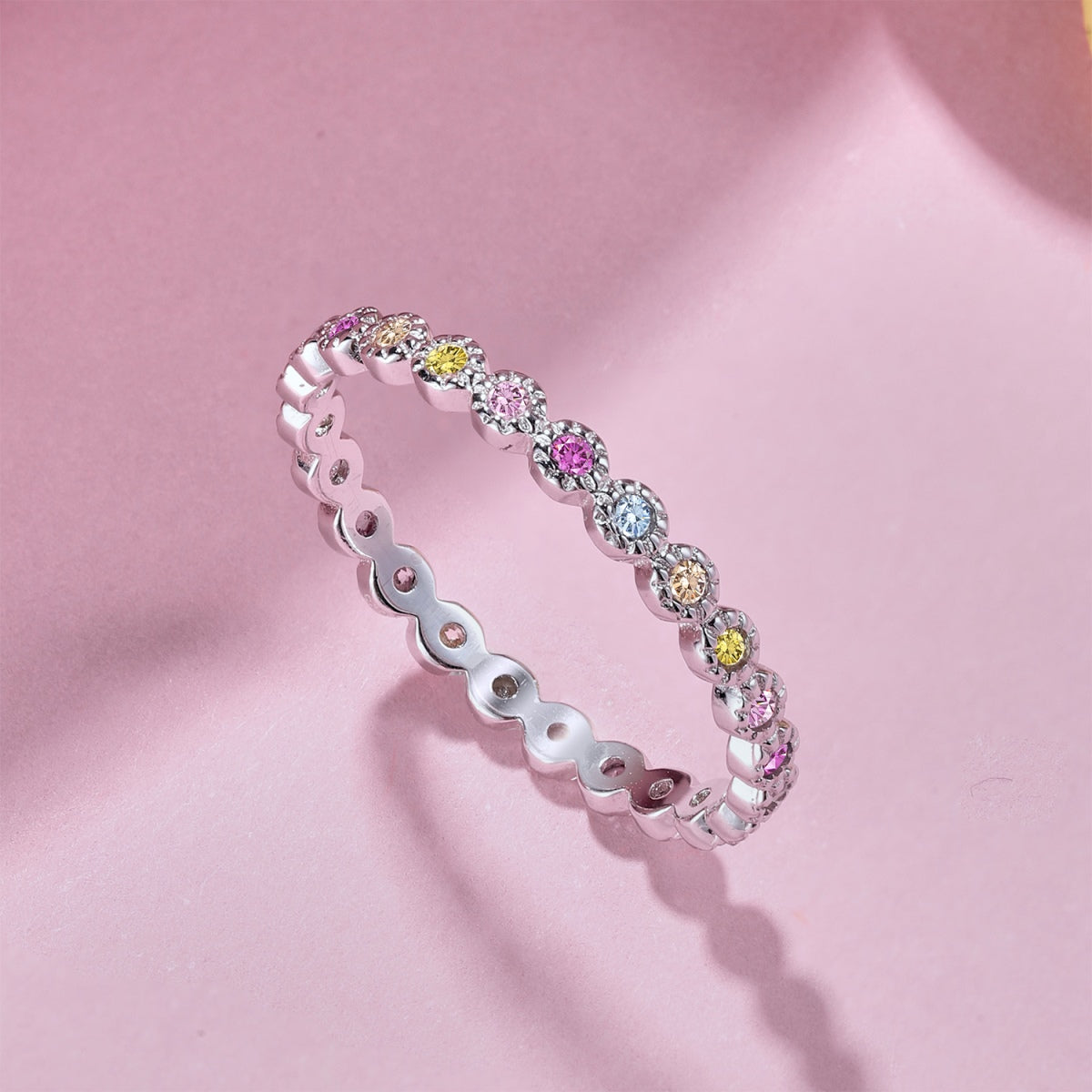 [Limara]Radiant Sparkling Round Cut Daily Ring