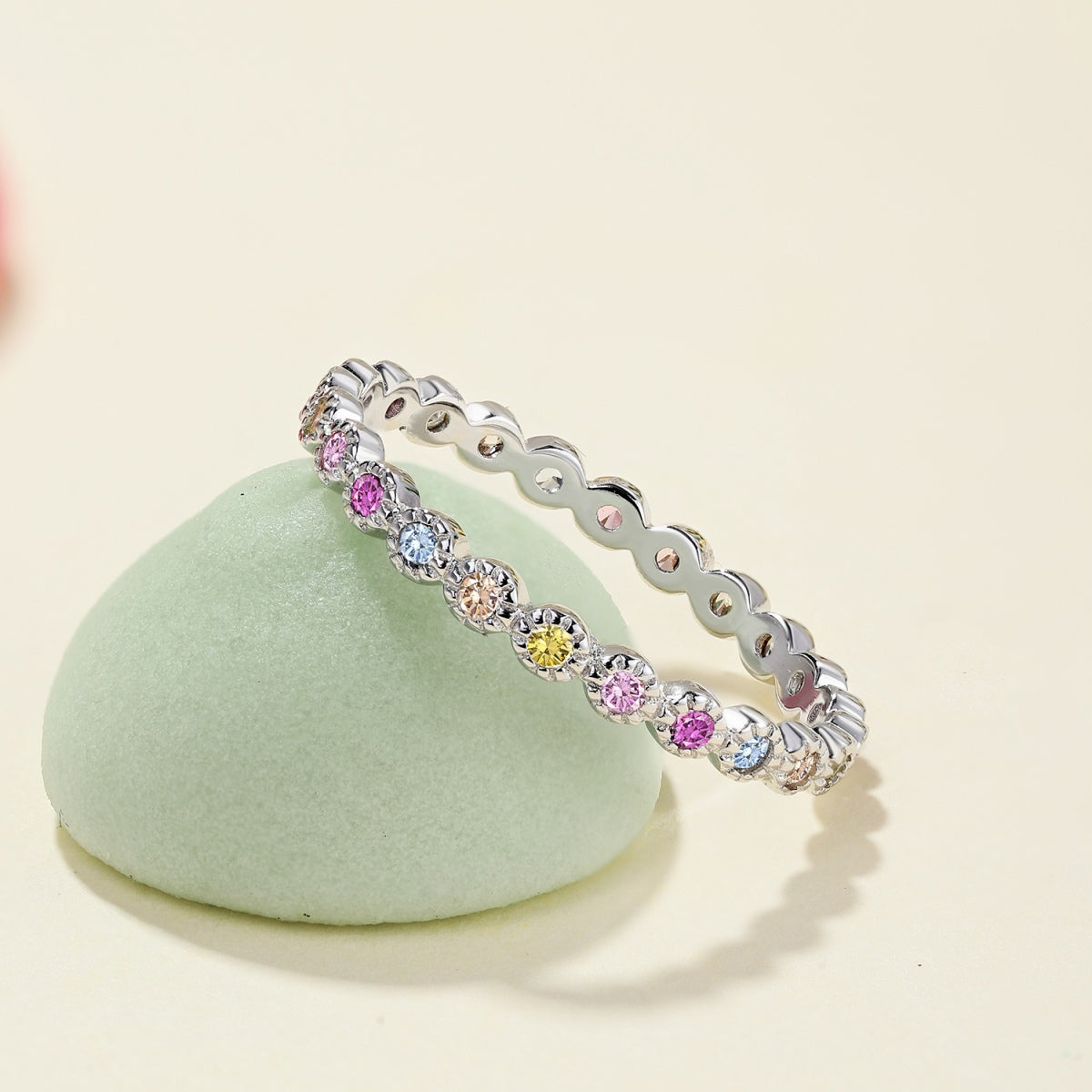 [Limara]Radiant Sparkling Round Cut Daily Ring