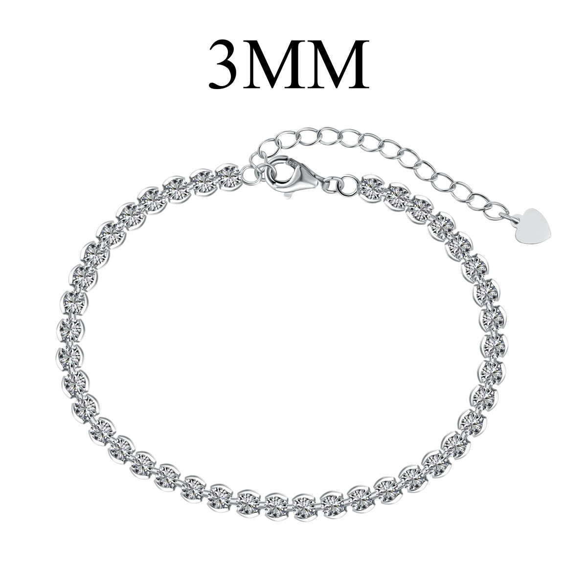 [Limara]Ornate  Sparkling Round Cut Daily Bracelet