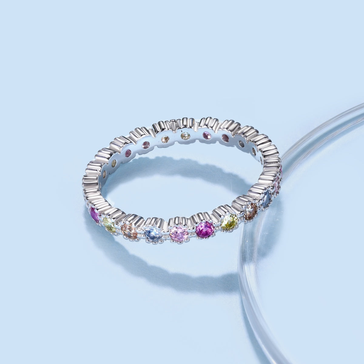 [Limara]Exquisite Colorful Round Cut Party Ring