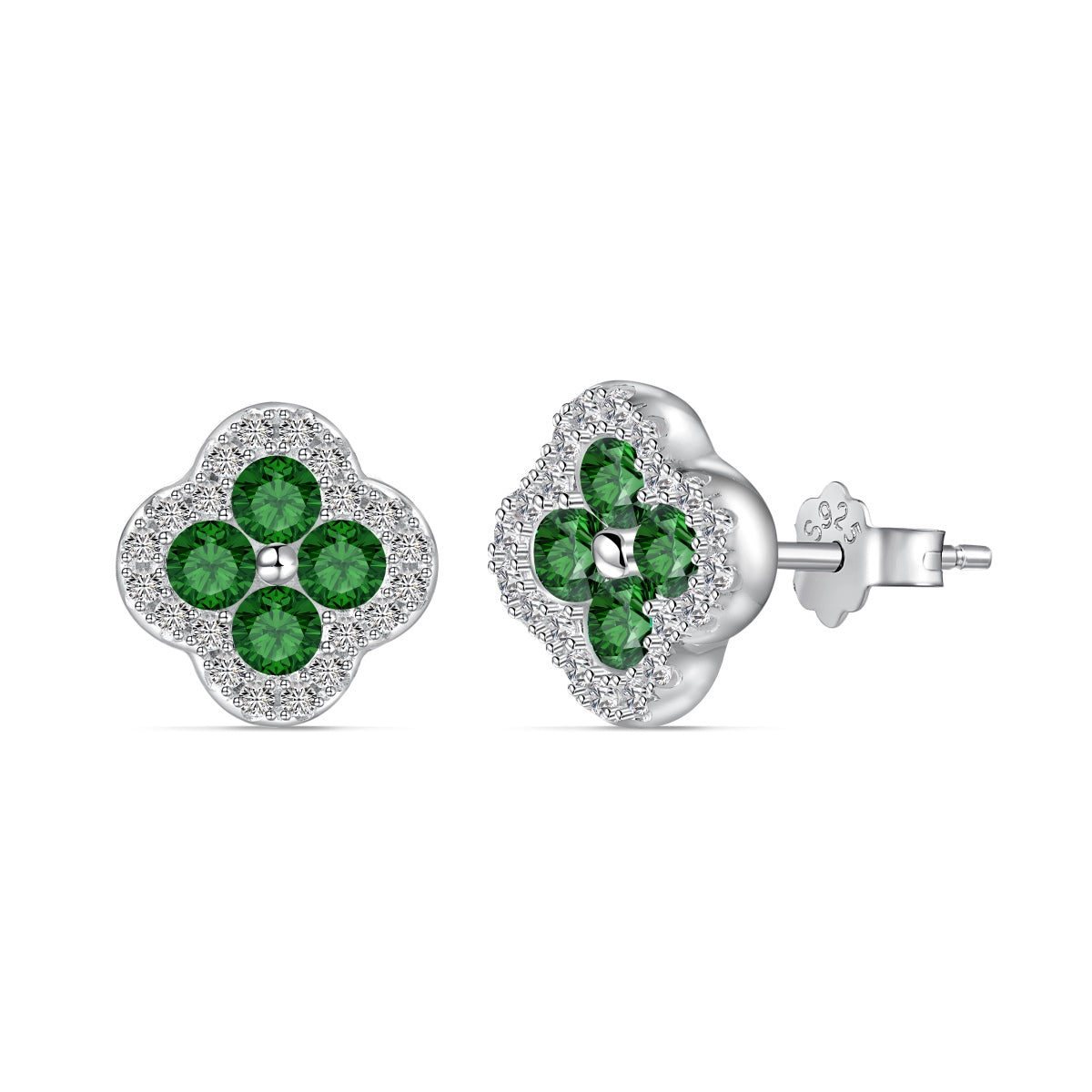 [Limara]Four-Leaf Clover Flower Shaped Earrings