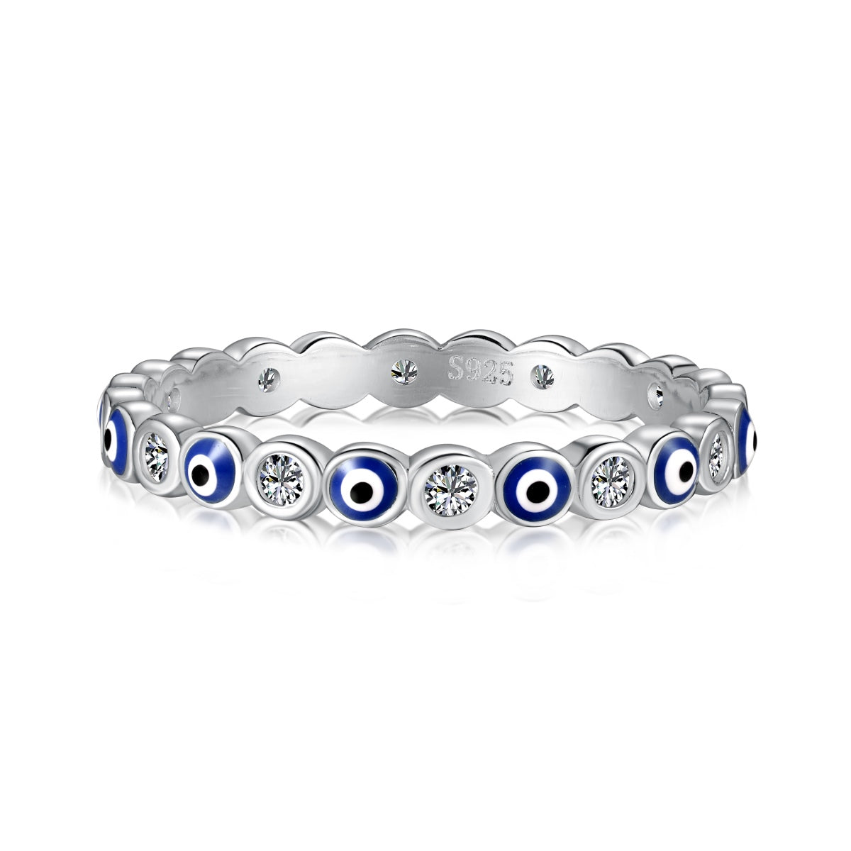 [Limara]Sparkling Vibrant Round Shape Daily Ring
