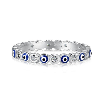 [Limara]Sparkling Vibrant Round Shape Daily Ring