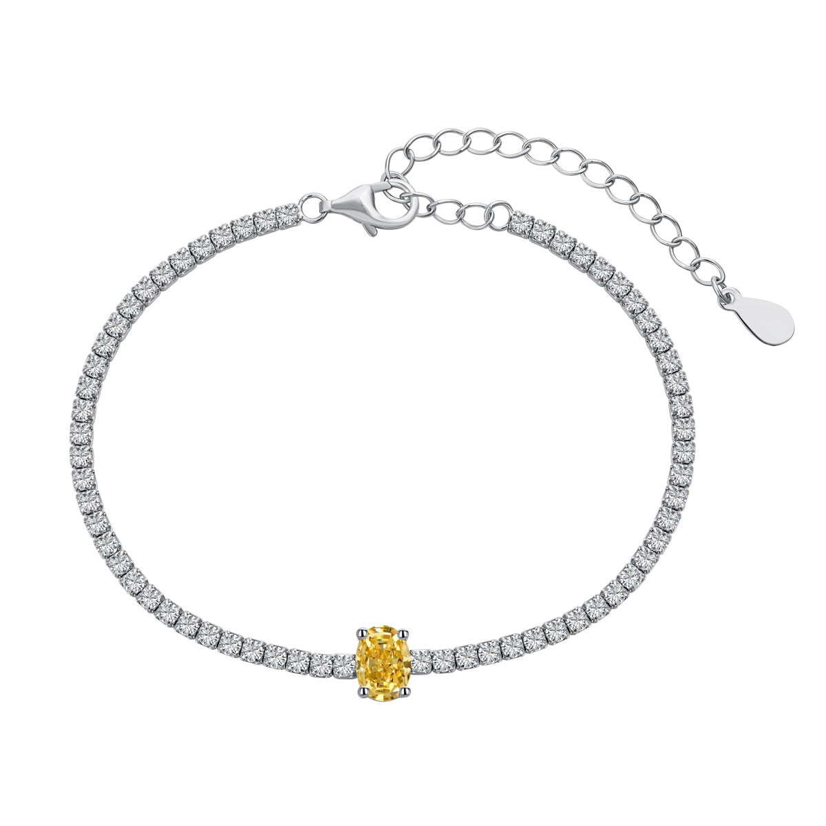[Limara]0.75 Carat Exquisite Oval Cut Daily Bracelet