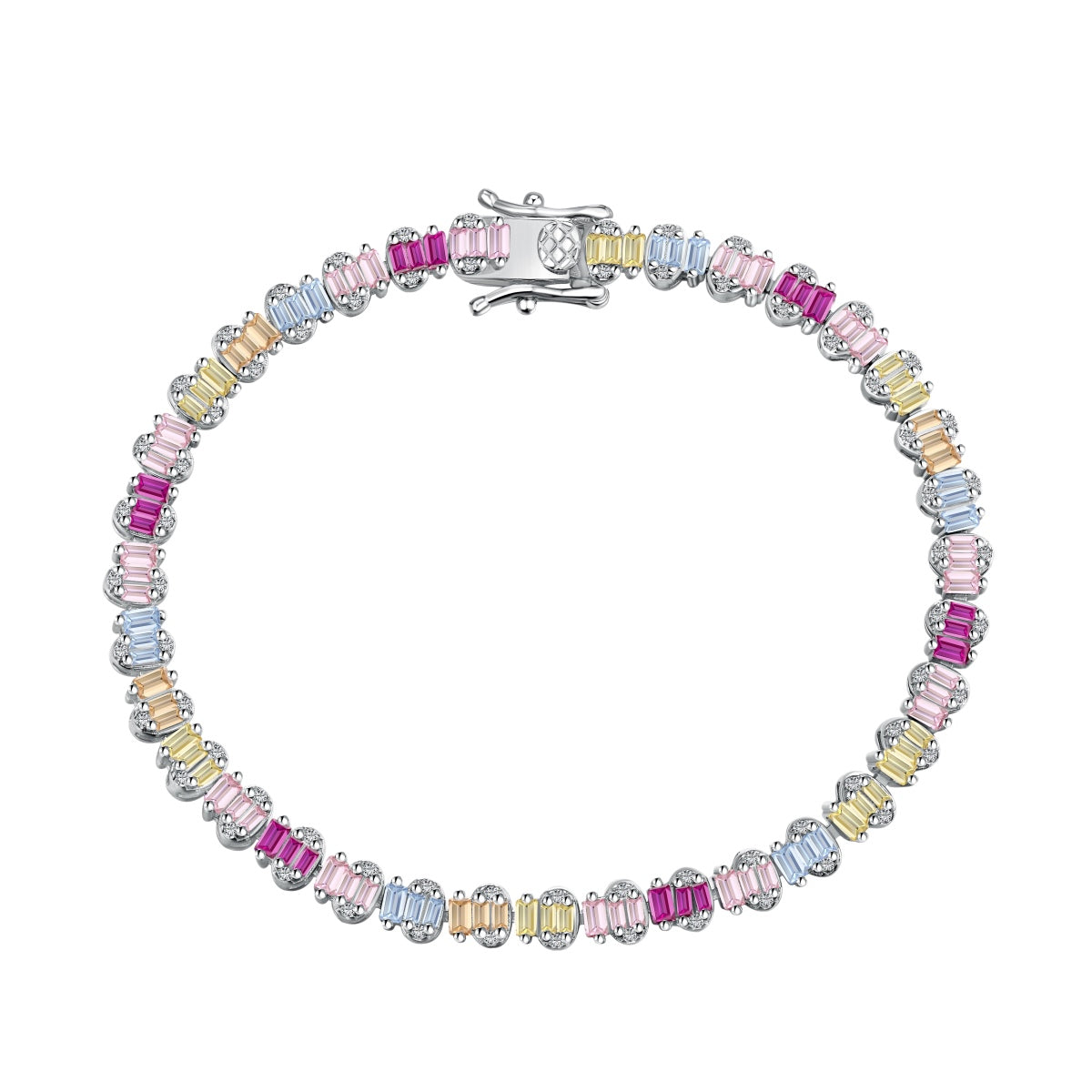 [Limara]Delicate Colorful Emerald Cut Party Bracelet