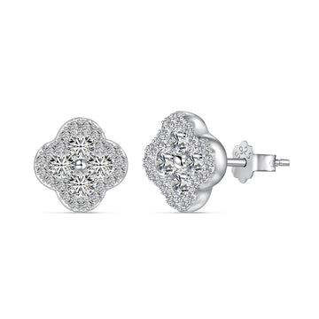 [Limara]Four-Leaf Clover Flower Shaped Earrings