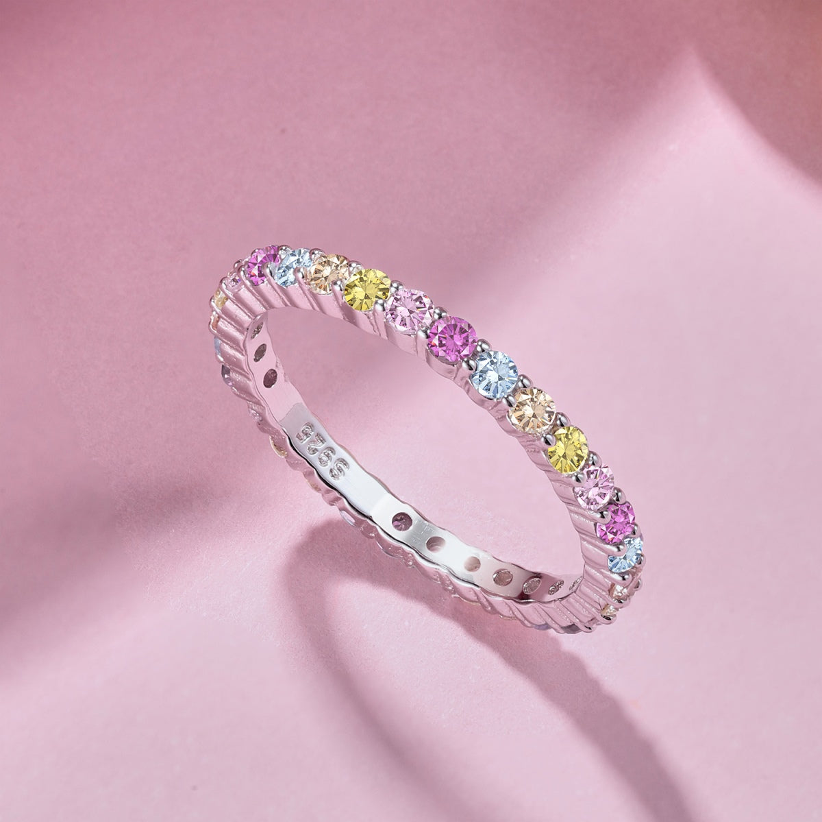 [Limara]Elegant Vivid Round Cut Daily Ring