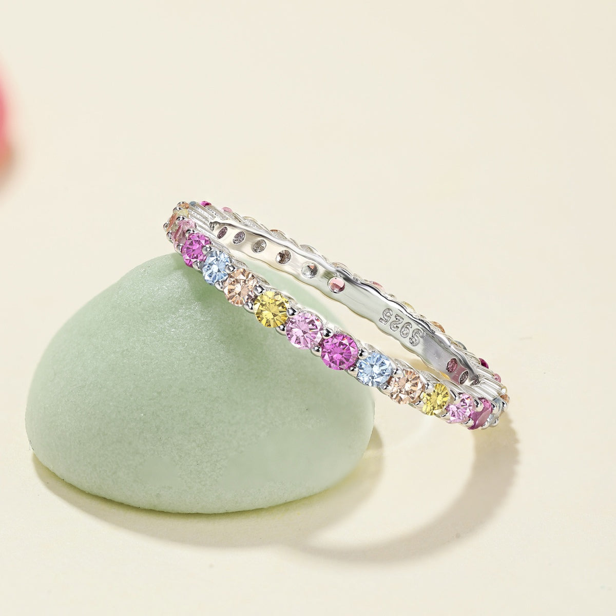 [Limara]Elegant Vivid Round Cut Daily Ring