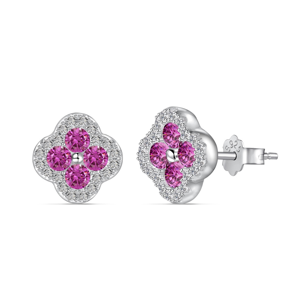 [Limara]Four-Leaf Clover Flower Shaped Earrings